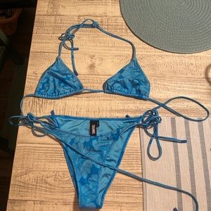 Triangl Blue Floral Bikini